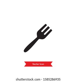 Fork flat icon illustration- vector