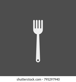 Fork flat vector icon