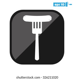 fork, frankfurter