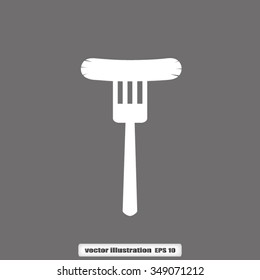 fork, frankfurter