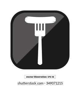 fork, frankfurter