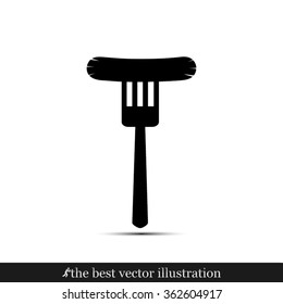 fork, frankfurter