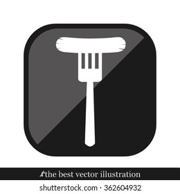 fork, frankfurter