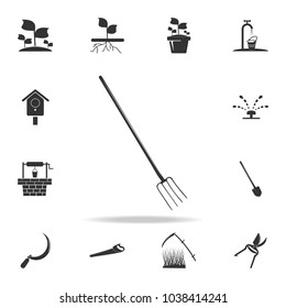 fork for garden icon. Detailed set of garden tools and agriculture icons. Premium quality graphic design. One of the collection icons for websites, web design, mobile app on white background