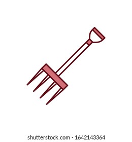 Fork garden icon vector design template