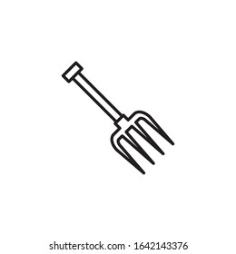 Fork garden icon vector design template