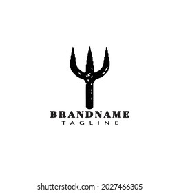 fork for garden logo template icon modern vector illustration