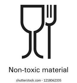 Fork glass icon. Simple illustration of fork glass vector icon for web design isolated on white background