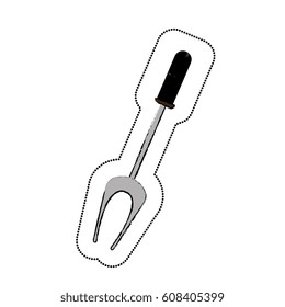 fork grill cutlery icon