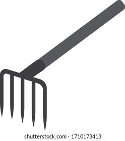 Fork Hoe Logo Illustration Design Stock Vector (Royalty Free ...