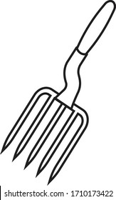 fork hoe logo illustration design