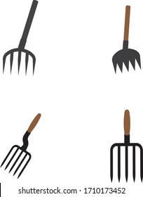 fork hoe logo illustration design