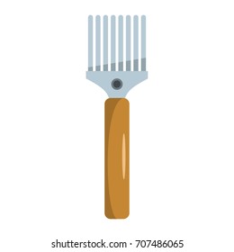 Fork for honey icon in flat style vector illustration for design and web isolated on white background. object for label and advertising