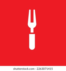 Fork icon, common graphic resources, vector illustration.
