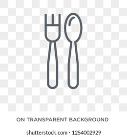 Fork icon. Fork design concept from  collection. Simple element vector illustration on transparent background.