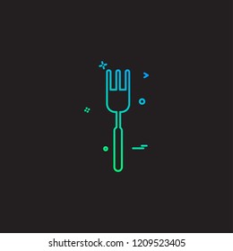Fork icon design vector 