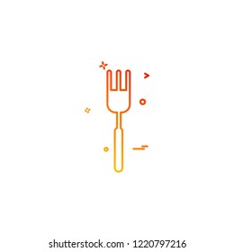 Fork icon design vector 