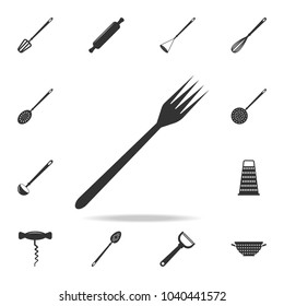 fork icon. Detailed set icons of Media element icon. Premium quality graphic design. One of the collection icons for websites, web design, mobile app on white background