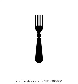 Fork icon, glyph style design