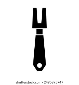 Fork icon illustrated on background