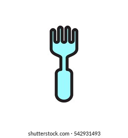 fork icon illustration isolated vector sign symbol