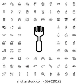 fork icon illustration isolated vector sign symbol