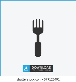 fork icon illustration isolated vector sign symbol