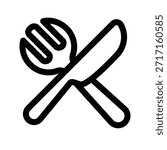 Fork icon illustration vector design template