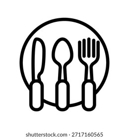 Icono de tenedor ilustración Vector diseño Plantilla