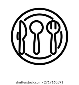Icono de tenedor ilustración Vector diseño Plantilla