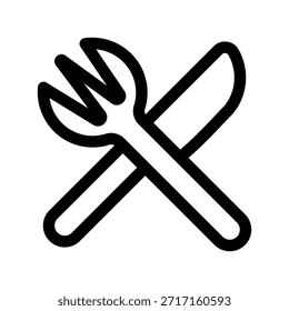 Icono de tenedor ilustración Vector diseño Plantilla