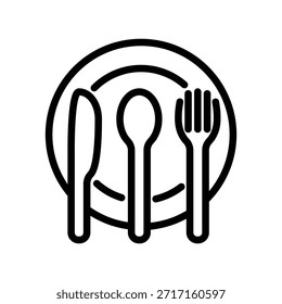 Fork icon illustration vector design template