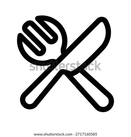 Fork icon illustration vector design template