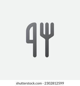 Fork Up Icon Illustration Vector Symbol 