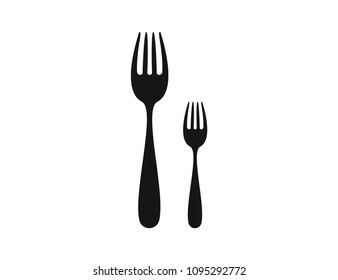 fork icon isolated on white background