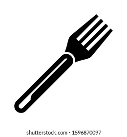 fork icon isolated sign symbol vector illustration - high quality black style vector icons

