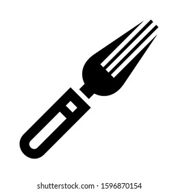 fork icon isolated sign symbol vector illustration - high quality black style vector icons
