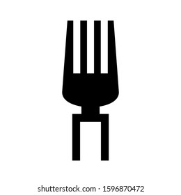fork icon isolated sign symbol vector illustration - high quality black style vector icons
