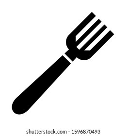 fork icon isolated sign symbol vector illustration - high quality black style vector icons
