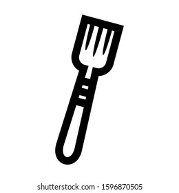 fork icon isolated sign symbol vector illustration - high quality black style vector icons
