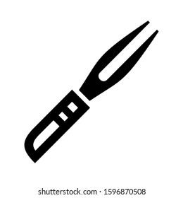 fork icon isolated sign symbol vector illustration - high quality black style vector icons
