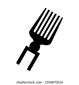 fork icon isolated sign symbol vector illustration - high quality black style vector icons
