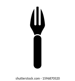 fork icon isolated sign symbol vector illustration - high quality black style vector icons
