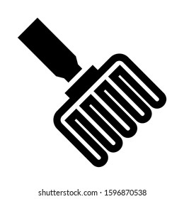 fork icon isolated sign symbol vector illustration - high quality black style vector icons
