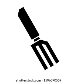 fork icon isolated sign symbol vector illustration - high quality black style vector icons
