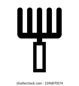 fork icon isolated sign symbol vector illustration - high quality black style vector icons
