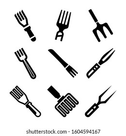 fork icon isolated sign symbol vector illustration - Collection of high quality black style vector icons
