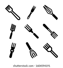 fork icon isolated sign symbol vector illustration - Collection of high quality black style vector icons
