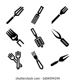 fork icon isolated sign symbol vector illustration - Collection of high quality black style vector icons
