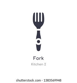 fork icon. isolated fork icon vector illustration from kitchen 2 collection. editable sing symbol can be use for web site and mobile app